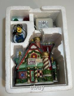 Dept 56 North Pole Series Brite Lites Bulb Factory Christmas Village Building Dept 56 North Pole Series Brite Lites Bulb Factory Christmas Village Building