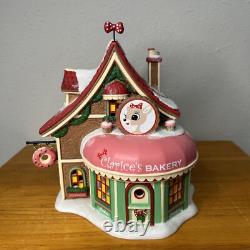 Dept 56 North Pole Series Clarice's North Pole Bakery 4056668 Rudolph-Signed
