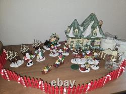 Dept 56 North Pole Series Elsies Gingerbread Santa Reindeer Mrs Claus Elves Lot
