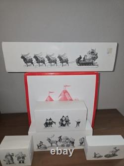 Dept 56 North Pole Series Elsies Gingerbread Santa Reindeer Mrs Claus Elves Lot