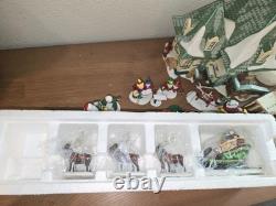 Dept 56 North Pole Series Elsies Gingerbread Santa Reindeer Mrs Claus Elves Lot