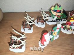 Dept 56 North Pole Series Elsies Gingerbread Santa Reindeer Mrs Claus Elves Lot