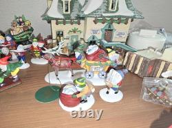 Dept 56 North Pole Series Elsies Gingerbread Santa Reindeer Mrs Claus Elves Lot