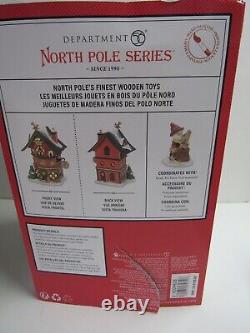 Dept 56 North Pole Series Finest Wooden Toys 6009828 Torn Box Free Shipping