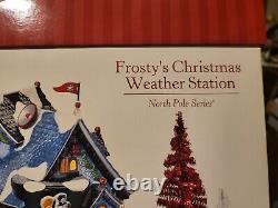 Dept. 56 North Pole Series Frosty's Christmas Weather Station- #56.56787-NIB
