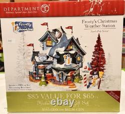 Dept 56 North Pole Series Frosty's Christmas Weather Station #56787 NEW