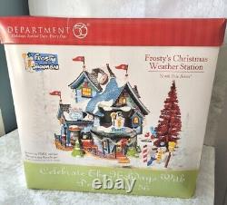 Dept 56 North Pole Series Frosty's Christmas Weather Station #56787 NEW