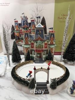 Dept 56 North Pole Series Glacier Park Pavilion 56755 Complete 9 Pc Gift Set