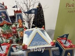 Dept 56 North Pole Series Glacier Park Pavilion 56755 Complete 9 Pc Gift Set