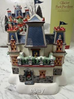 Dept 56 North Pole Series Glacier Park Pavilion 56755 Complete 9 Pc Gift Set