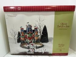 Dept 56 North Pole Series Glacier Park Pavilion 56755 Complete 9 Pc Gift Set