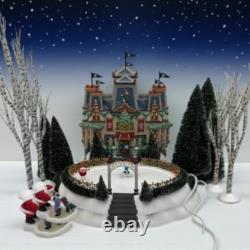 Dept 56 North Pole Series Glacier Park Pavilion Xmas Village Holiday Gift Set