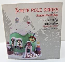 Dept 56 North Pole Series Gumdrop Shop #4020950 Cute! WithLight Cord/Box/Sleeve