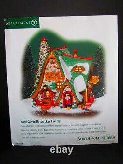 Dept 56 North Pole Series Hand Carved Nutcracker Factory 56.56753 MIB