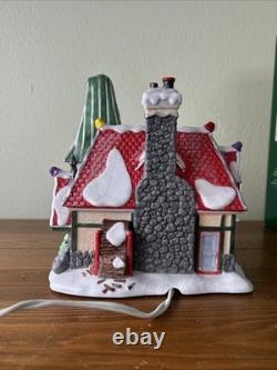 Dept 56 North Pole Series Hatly Hall #804440 Old Store Stock Missing Sign