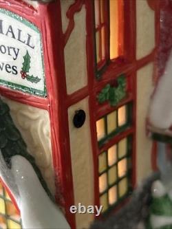 Dept 56 North Pole Series Hatly Hall #804440 Old Store Stock Missing Sign