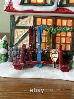 Dept 56 North Pole Series Hatly Hall #804440 Old Store Stock Missing Sign