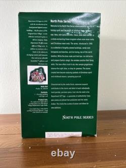 Dept 56 North Pole Series Hatly Hall #804440 Old Store Stock Missing Sign