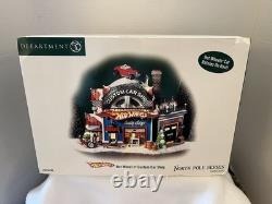 Dept 56 North Pole Series Hot Wheel's Custom Car Shop NIB