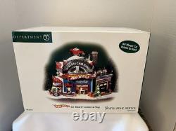 Dept 56 North Pole Series Hot Wheel's Custom Car Shop NIB