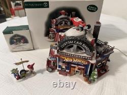 Dept 56 North Pole Series Hot Wheels Custom Car Shop 5656784 + Accessory WORKS