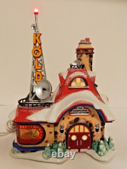 Dept 56 North Pole Series KOLD Radio #56761 Old Stock withBx/Lt Cord