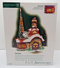 Dept 56 North Pole Series KOLD Radio #56761 Old Stock withBx/Lt Cord