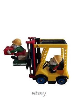 Dept 56 North Pole Series LEGO Warehouse Forklift #56.56816 Retired