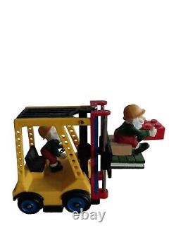 Dept 56 North Pole Series LEGO Warehouse Forklift #56.56816 Retired