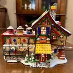 Dept. 56 North Pole Series Lego Building Creation Station 2001 Christmas Vintage