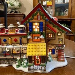 Dept. 56 North Pole Series Lego Building Creation Station 2001 Christmas Vintage
