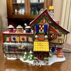 Dept. 56 North Pole Series Lego Building Creation Station 2001 Christmas Vintage