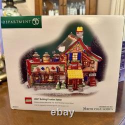 Dept. 56 North Pole Series Lego Building Creation Station 2001 Christmas Vintage