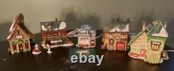Dept 56 North Pole Series Lot of 5 Houses Boxed plus 3 Accessories Gazette Orlys