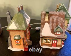 Dept 56 North Pole Series Lot of 5 Houses Boxed plus 3 Accessories Gazette Orlys