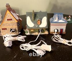 Dept 56 North Pole Series Lot of 5 Houses Boxed plus 3 Accessories Gazette Orlys