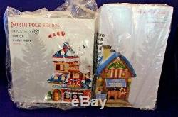 Dept. 56 North Pole Series Lot of 8 Village Buildings Brand New