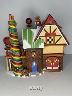 Dept 56 North Pole Series M&M's Candy Factory In Box Works Great