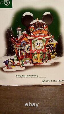 Dept. 56 North Pole Series Mickey Mouse Watch Factory. New