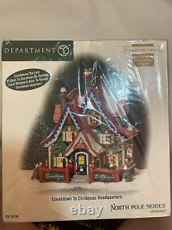 Dept 56 North Pole Series NIB Sealed Collectors Edition, Countdown To Christmas