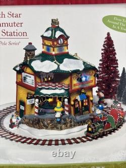 Dept 56 North Pole Series North Star Commuter Train Station #56782 Complete Set