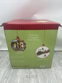 Dept. 56 North Pole Series North Star Commuter Train Station New in Box