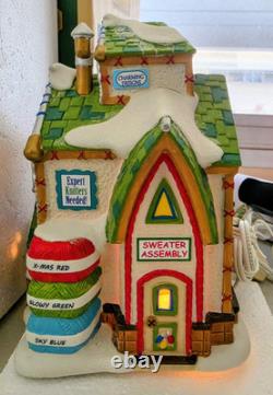 Dept 56 North Pole Series Original Ugly Sweater Co. Illuminated House