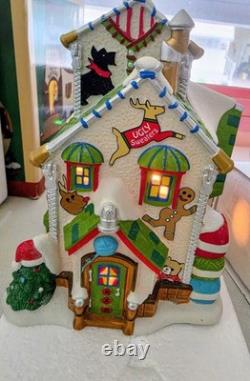 Dept 56 North Pole Series Original Ugly Sweater Co. Illuminated House