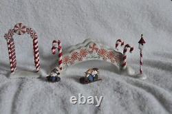 Dept. 56 North Pole Series Peppermint Bridge 4025437 + More