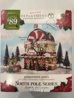 Dept 56 North Pole Series Peppermint Pete's #4016904 Works See Video Box