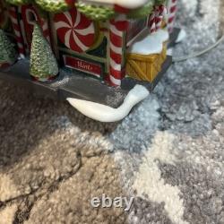 Dept. 56 North Pole Series Peppermint Pete's With Light No Box Or Accessory Flaw