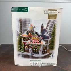 Dept 56 North Pole Series ROBBIES ROBOT FACTORY #799998 with Box
