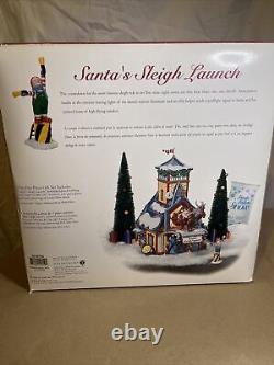 Dept. 56 North Pole Series SANTA'S SLEIGH LAUNCH #56734 Complete Set IN BOX M3