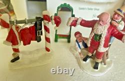 Dept 56 North Pole Series SANTA'S TAILOR SHOP, FIGURINE and ACCESSORIES all NEB